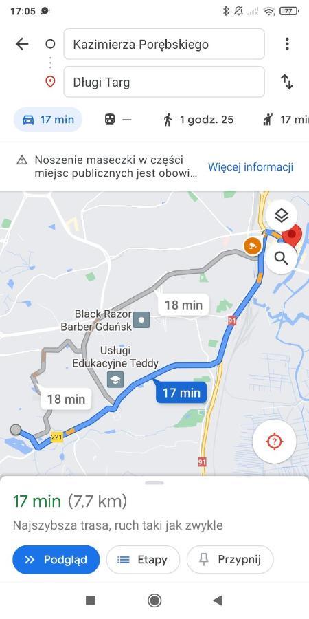 Przytulna Kawalerka Z Ogrodem Leilighet Gdańsk Eksteriør bilde