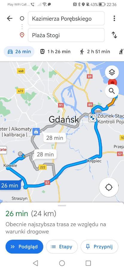 Przytulna Kawalerka Z Ogrodem Leilighet Gdańsk Eksteriør bilde