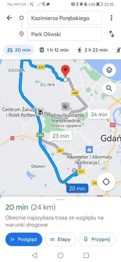 Przytulna Kawalerka Z Ogrodem Leilighet Gdańsk Eksteriør bilde